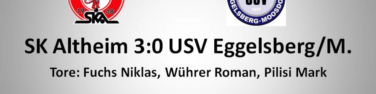 3.Testspiel gegen USV Eggelsberg/M. gewonnen