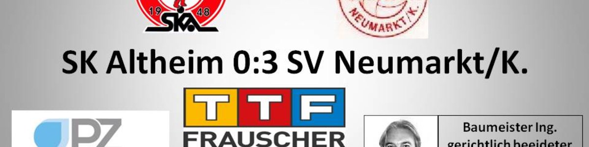 SK Altheim 0:3 SV Neumarkt